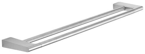 Håndklædestang dobbel 610mm børstet stål