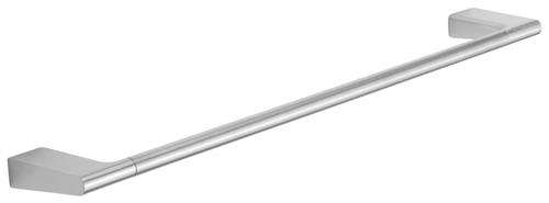 Håndklædestang enkelt 610mm børstet stål