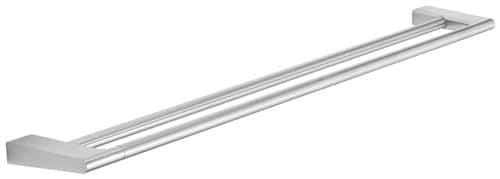 Håndklædestang dobbelt 810mm børste stål