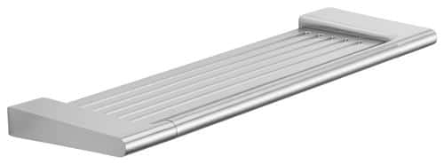 Hylde 390x126x24 børstet stål