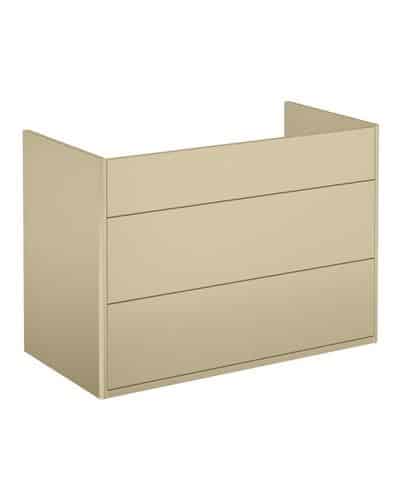 Vaskeskab Graphic 2 skuffer 80cm beige