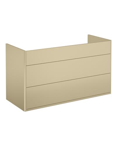 Vaskeskab Graphic 2 skuffer 100cm beige