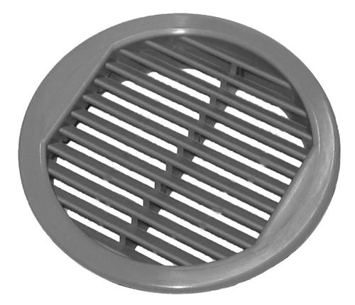 Skabsrist ø50mm grå 4stk