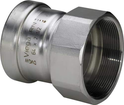 Overgangsmuffe 88,9x3'' Sanpress inox