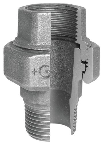 Union 2'' mf/np galvaniseret