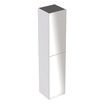 Geberit Acanto højskab 380x1730x360mm 2låger hvid spånplade lak