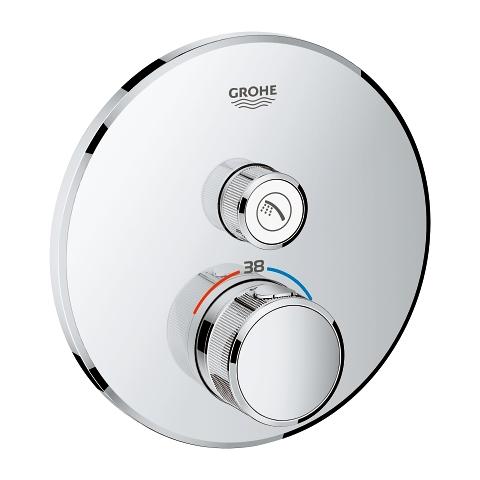 GROHE Grohtherm SmartControl termostat udv. del, rund 1SC, krom