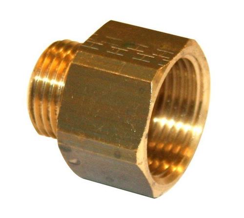 Spidsmuffe 1/2-1/2'' messing