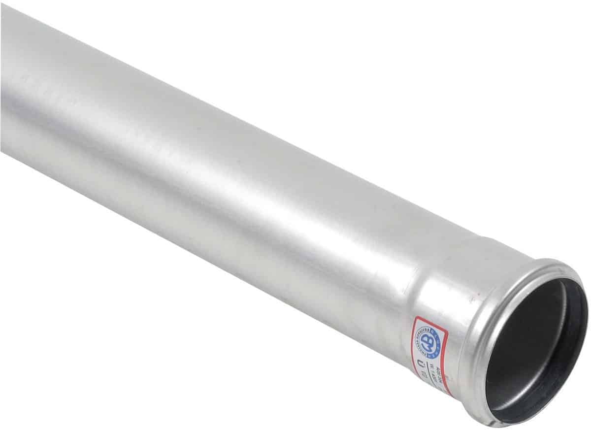 BLUCHER afløbsrør 75X2000 mm muffe rustfri
