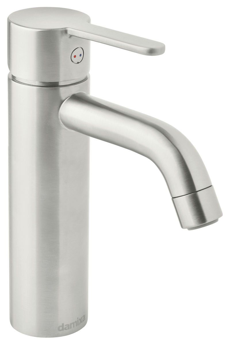 Damixa Silhouet håndvaskarmatur medium uden bundventil steel (pvd) - Damixa - Damixa Silhouet håndvaskarmatur medium uden bundventil steel (pvd)