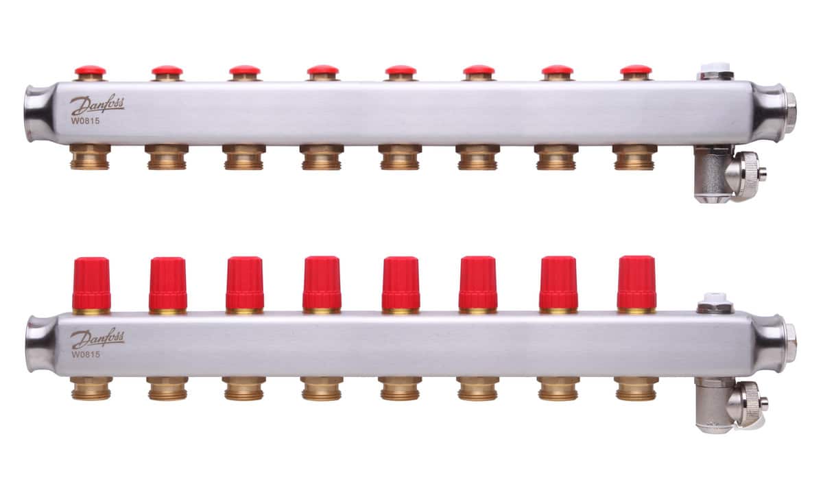 Danfoss gulvvarmemanifold 8+8 SSM