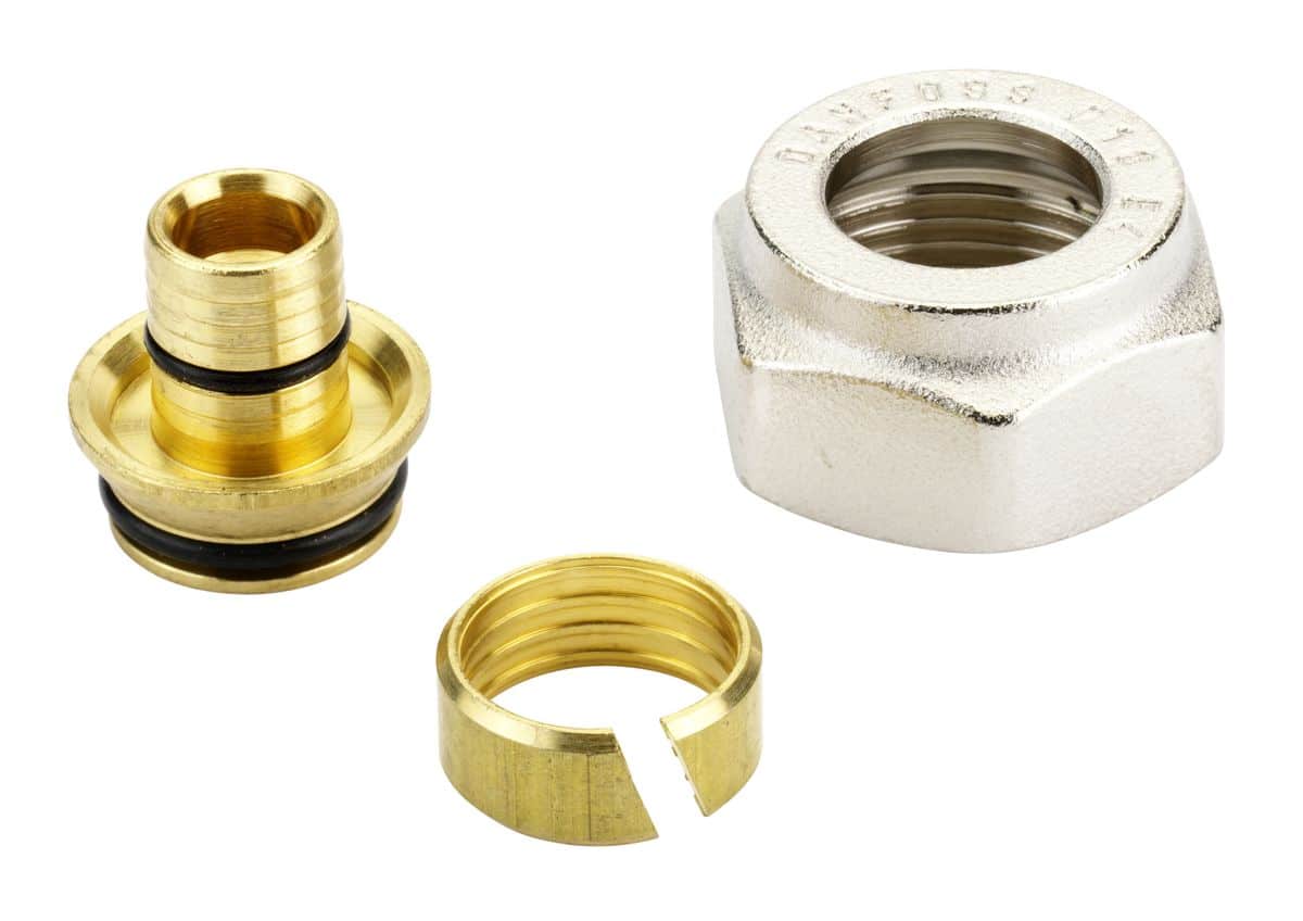 Danfoss klemringsfitting 3/4X18 pex