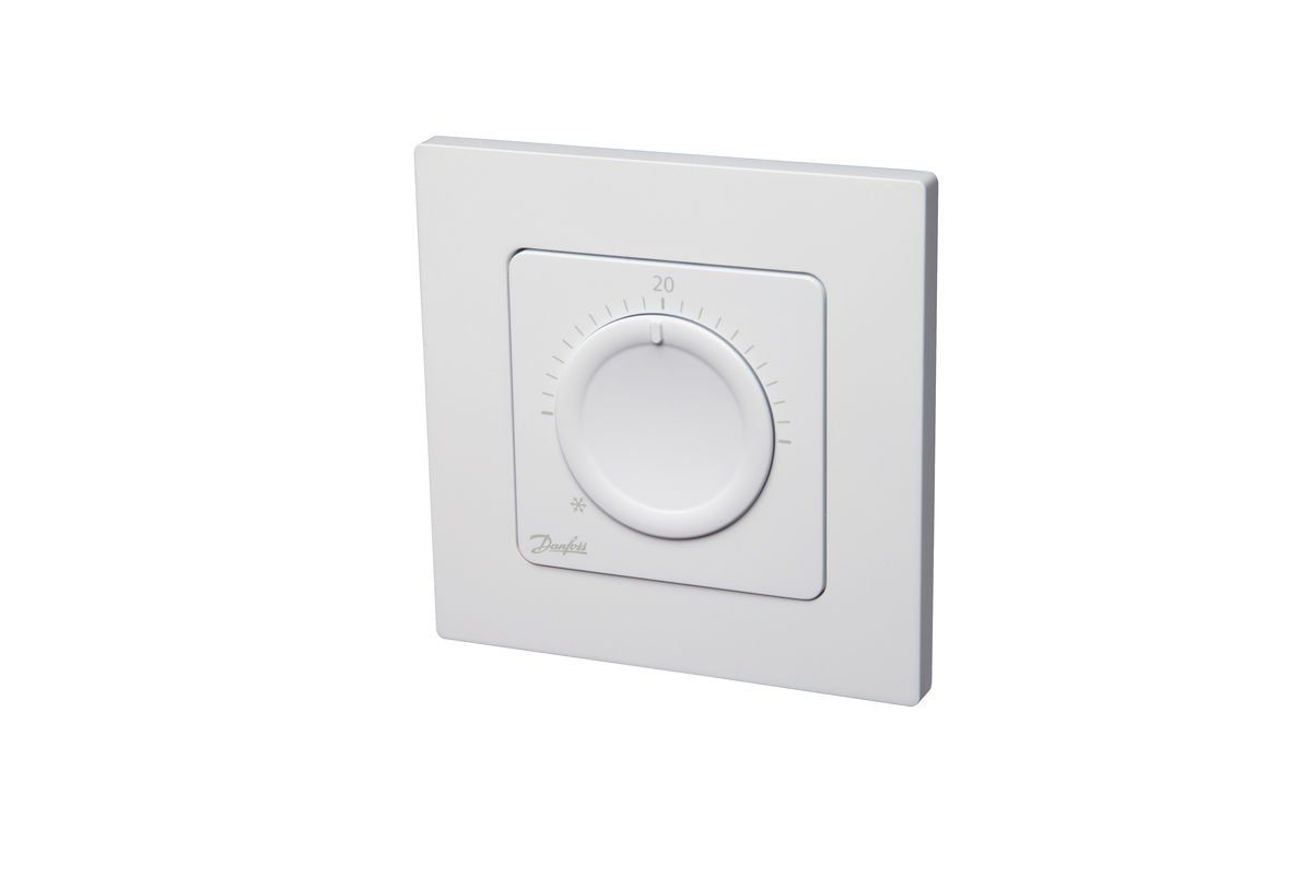 Danfoss Icon RS rumtermostat 230V m/drejeknap t/indbygning
