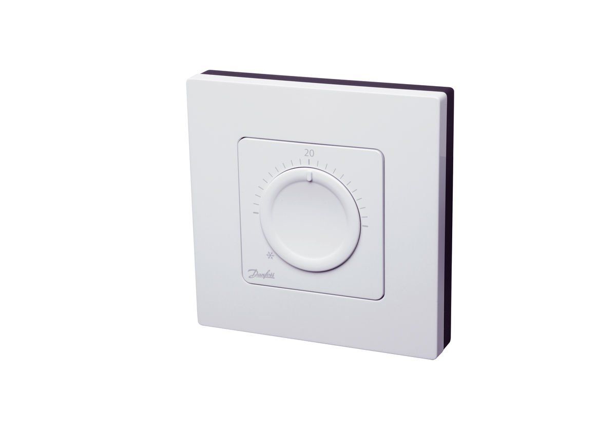 Danfoss Icon RT rumtermostat 230V m/drejeknap t/montering