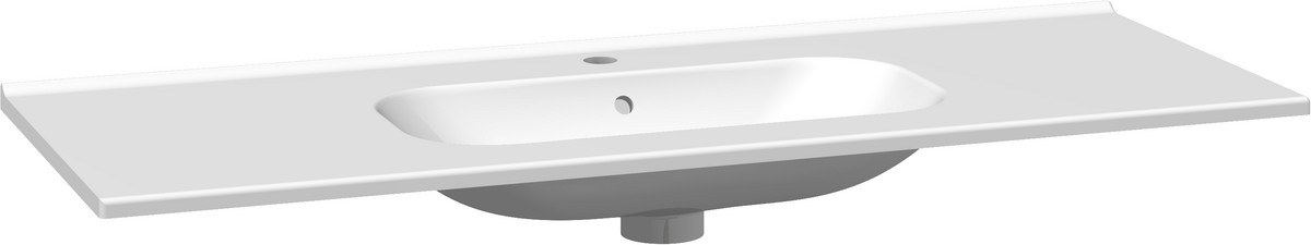 Dansani Luna Kantate porcelænsvask 121 cm hvid - Dansani - Dansani Luna Kantate porcelænsvask 121 cm hvid - Billede 2