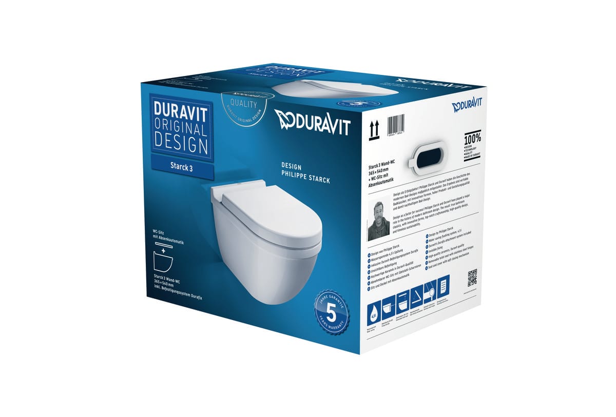 Duravit Starck 3 vægskål box - Duravit - Duravit Starck 3 vægskål box - Billede 3
