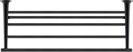 Duravit Starck T håndklædehylde 610 mm, sort mat