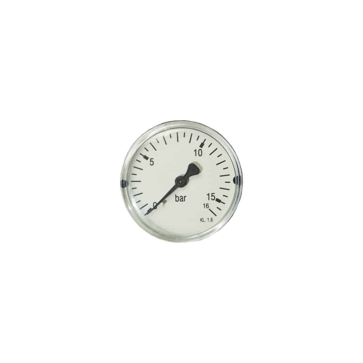 Manometer 1/4" x ø63 0-6 bar bagudrettet studs