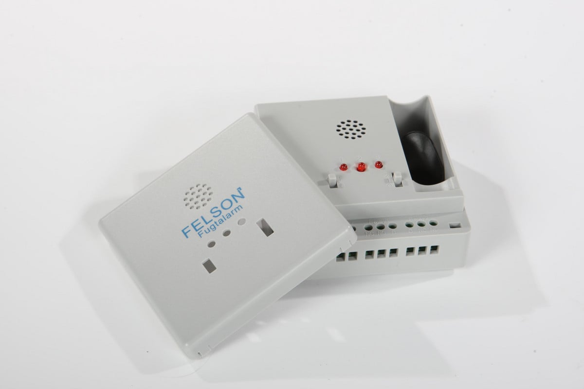 Felson fugtalarm model 5030TI med relæ og 9V lithium batteri