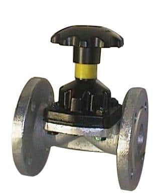Saunders membranventil type XB galvaniseret DN65 2 1/2" med flanger - Lemvigh-Muller ( GPA FLOWSYSTEM A/S ) - Saunders membranventil type XB galvaniseret DN65 2 1/2" med flanger