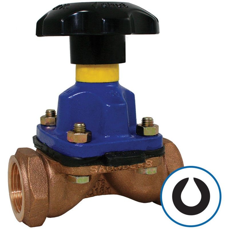 Saunders membranventil type XB rødgods DN65 2 1/2" - GPA FLOWSYSTEM A/S - Saunders membranventil type XB rødgods DN65 2 1/2"
