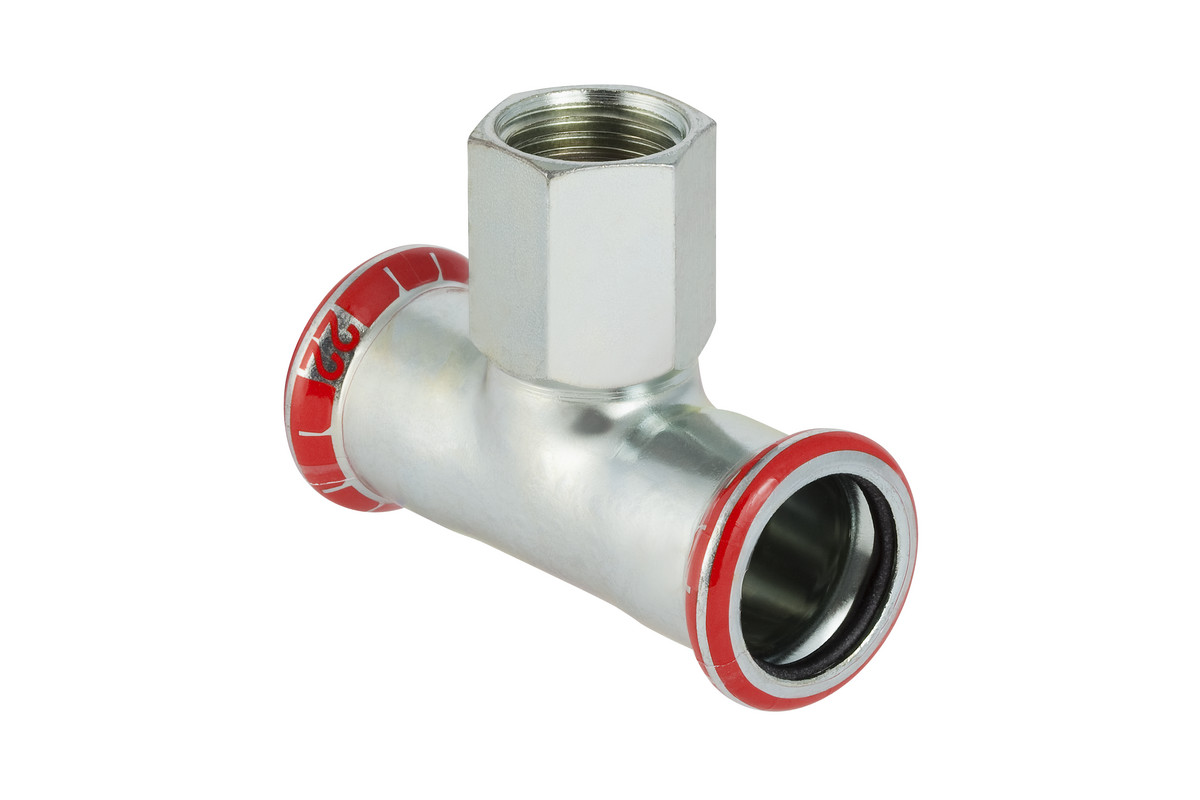 Mapress tee FZ 15x12x15 mm M/M - Geberit - Mapress tee FZ 15x12x15 mm M/M - Billede 3