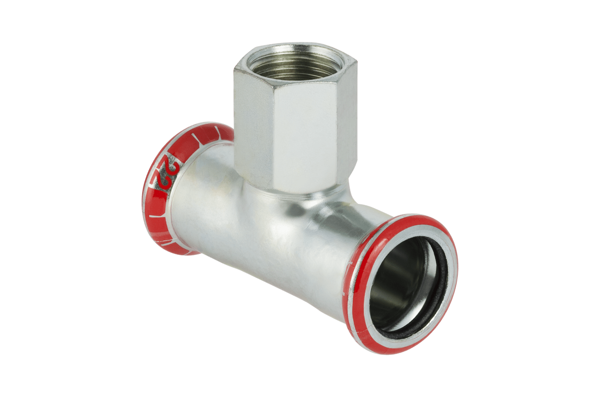 Mapress tee FZ 18x12x18Mm M/M - Geberit - Mapress tee FZ 18x12x18Mm M/M
