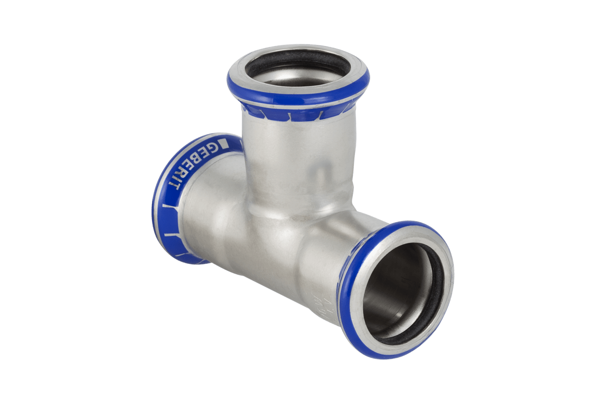 Mapress tee rustfri 22 mm