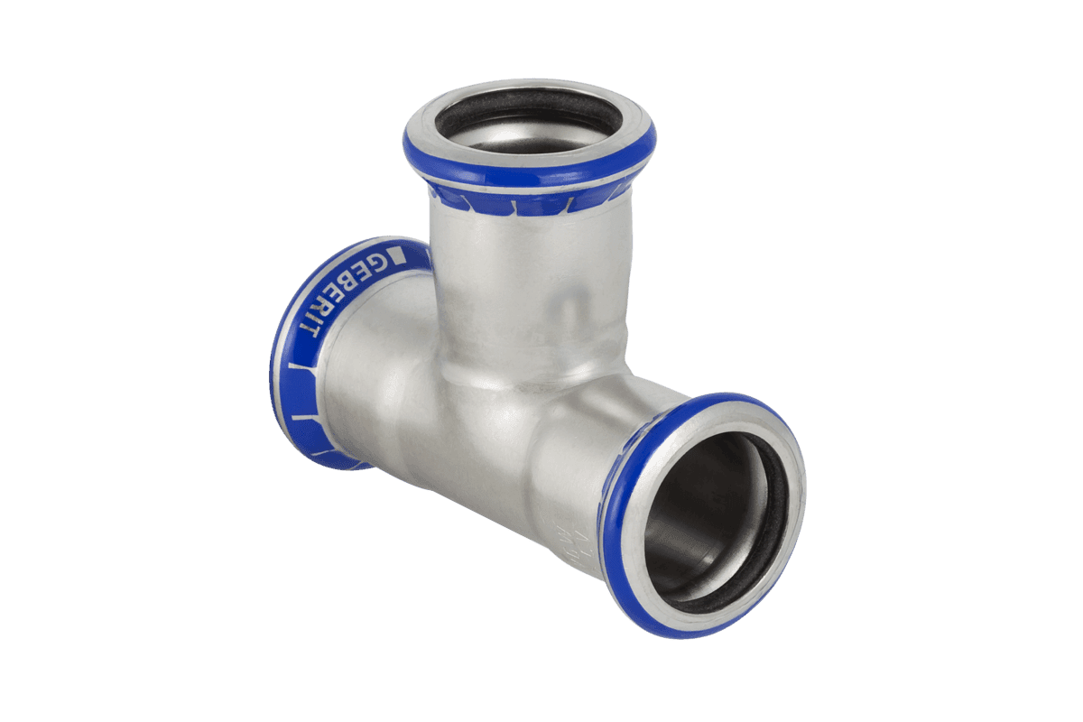 Mapress tee rustfri 76,1 mm - Geberit - Mapress tee rustfri 76,1 mm - Billede 2