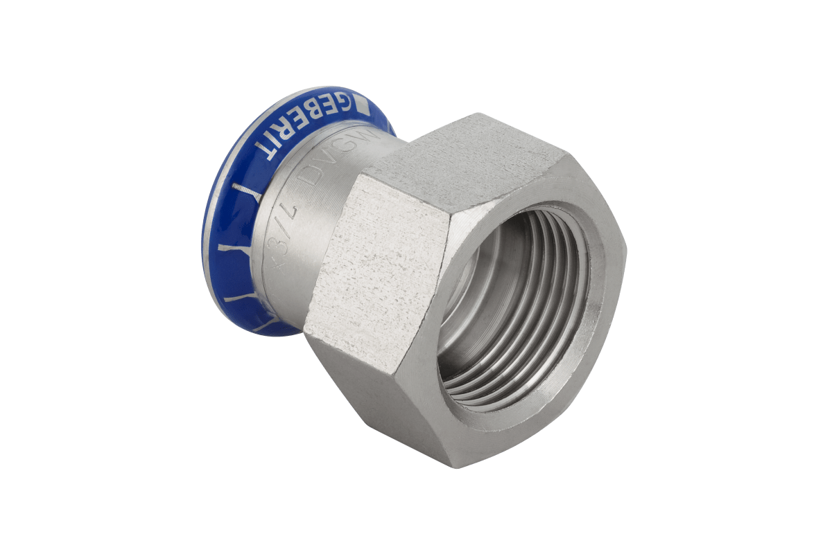 Mapress overgang rustfri 35x11/2 M/M