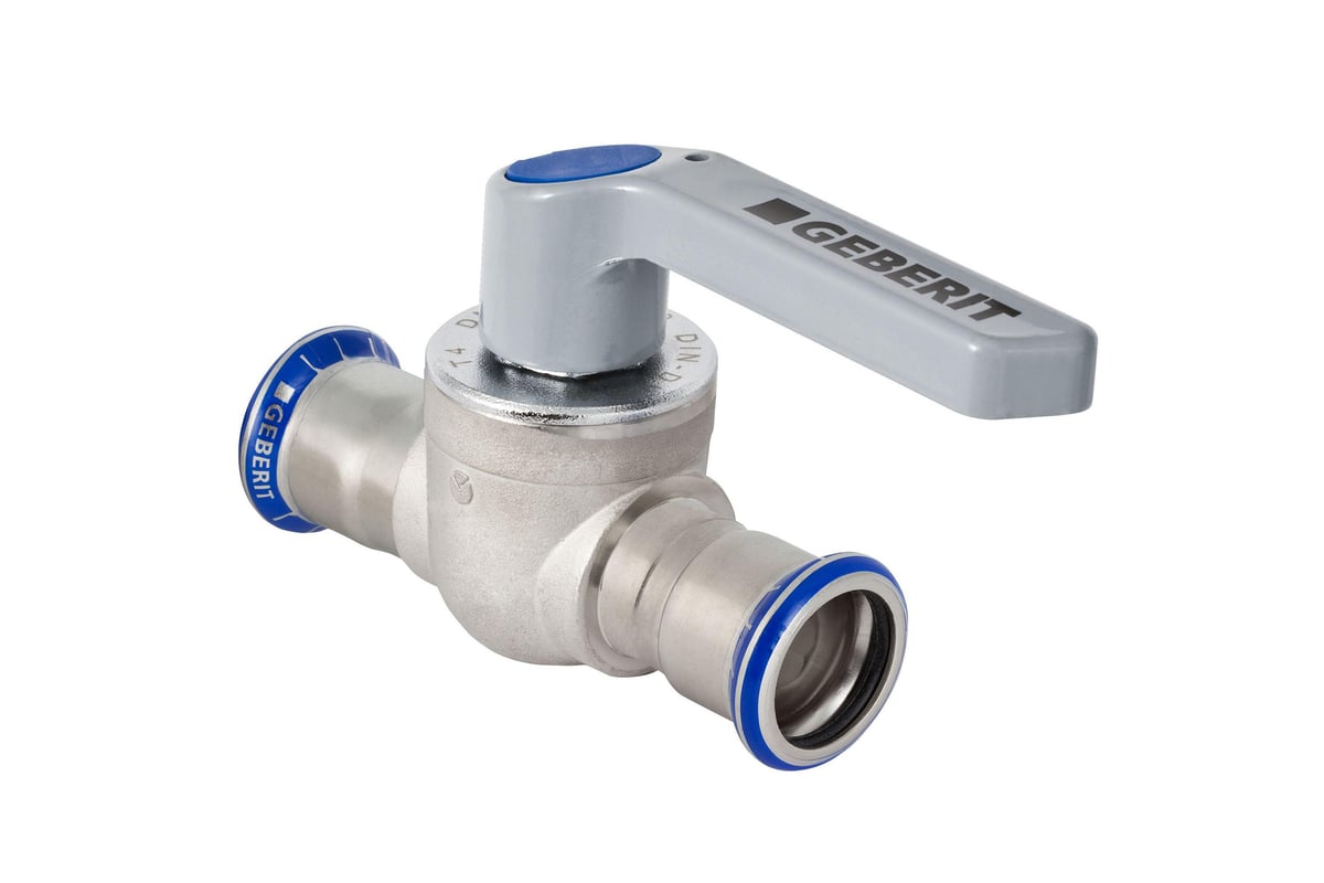 Mapress kugleventil rustfri 18 mm - Geberit - Mapress kugleventil rustfri 18 mm - Billede 2
