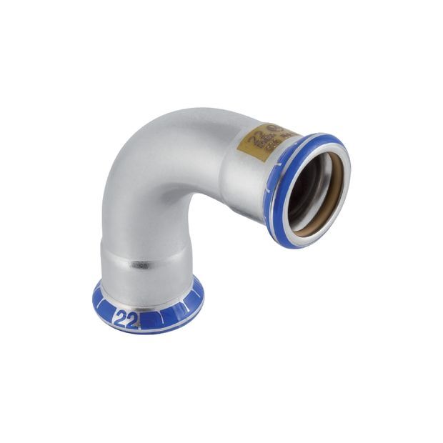Mapress bøjning rustfri gas 90° 15 mm - Geberit - Mapress bøjning rustfri gas 90° 15 mm