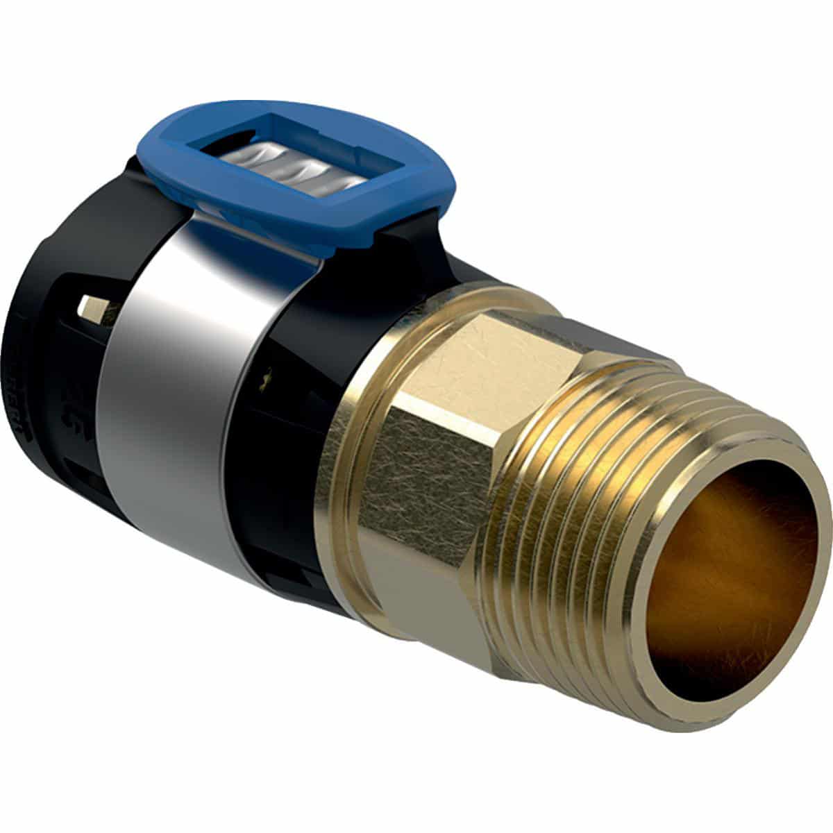 Geberit FlowFit overgang 32 mm x 1 1/4" np, blyfri siliciumbronze