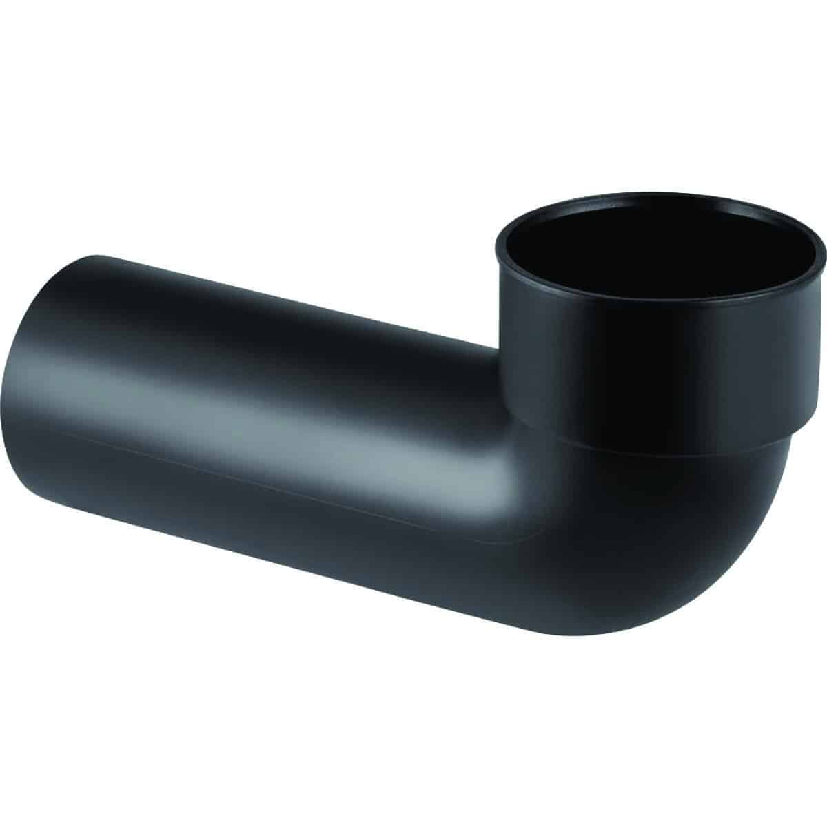 PEH afløbsbøjning 88,5° Geberit, 90 mm, t/gulvtoilet, sort