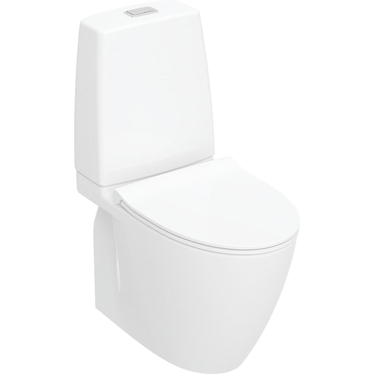 Ifo Spira Art 2.0 gulvstående toilet med sæde skjult S-lås dobbeltskyl TurboFlush