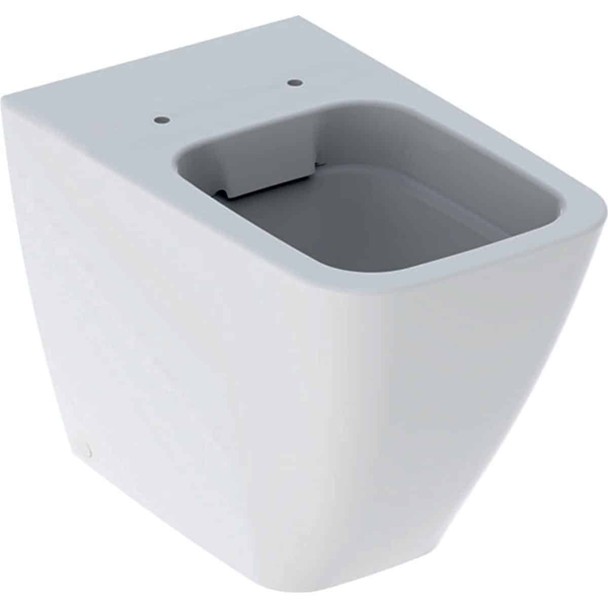 Geberit Icon Square gulvstående toiletskål, hvid porcelæn