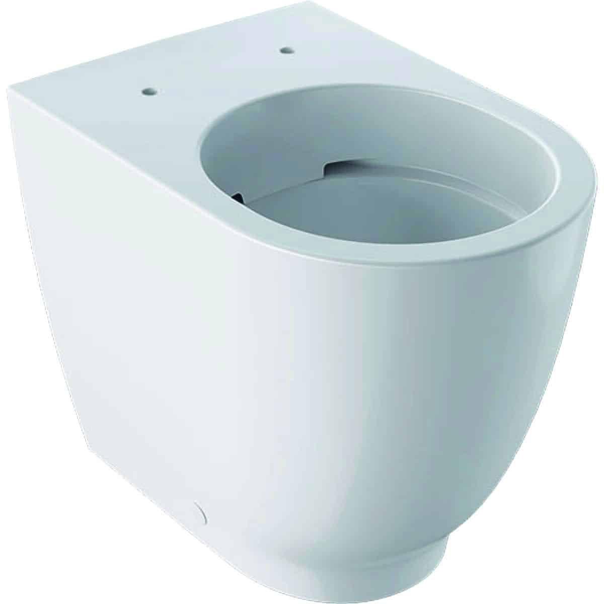 Geberit Acanto toiletskål 350x425x510mm, forhøjet, back to wall, rimfree, hvid