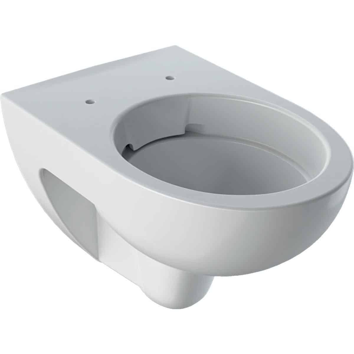 Geberit Renova væghængt toiletskål, hvid porcelæn KeraTect