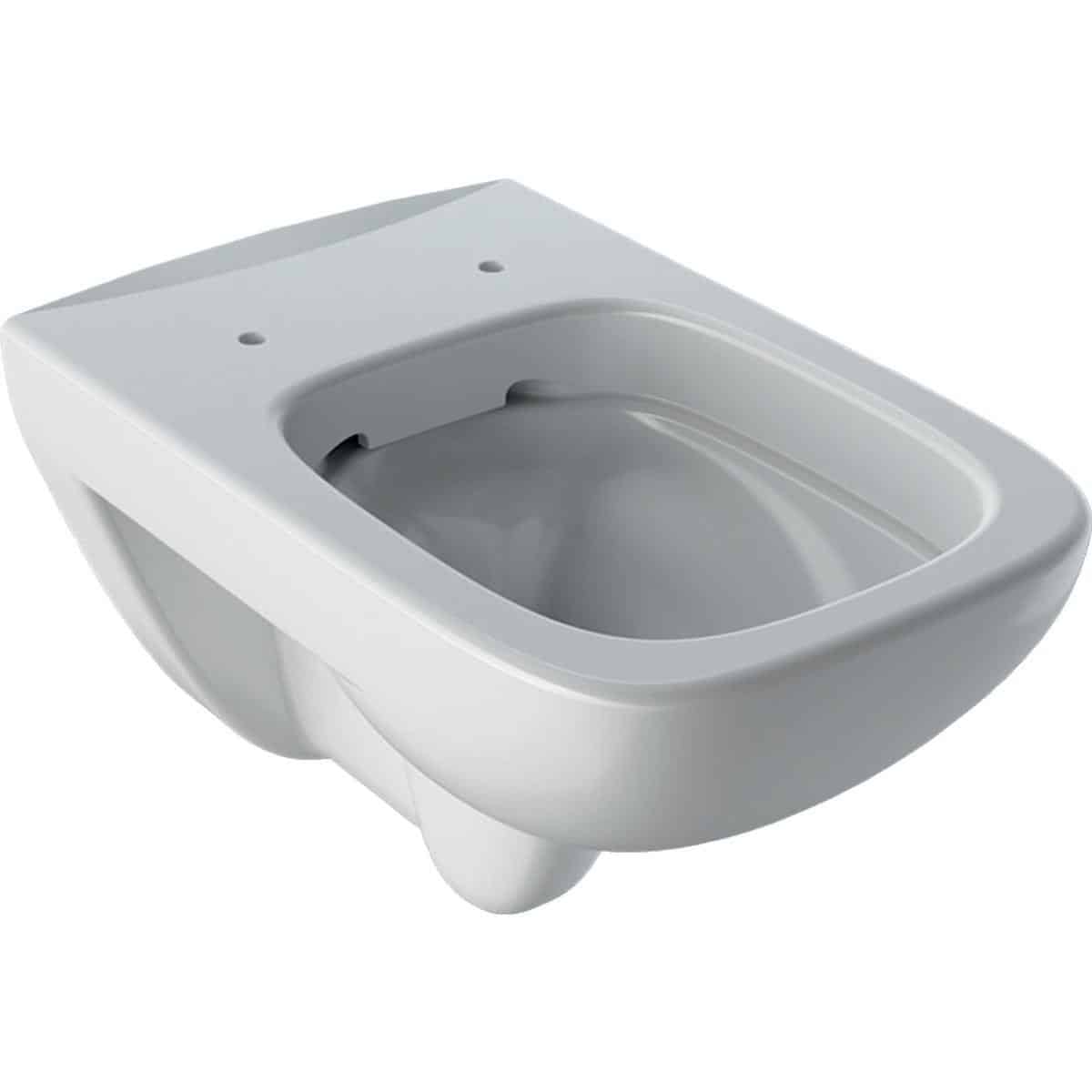 Geberit Renova Plan væghængt toiletskål, hvid porcelæn