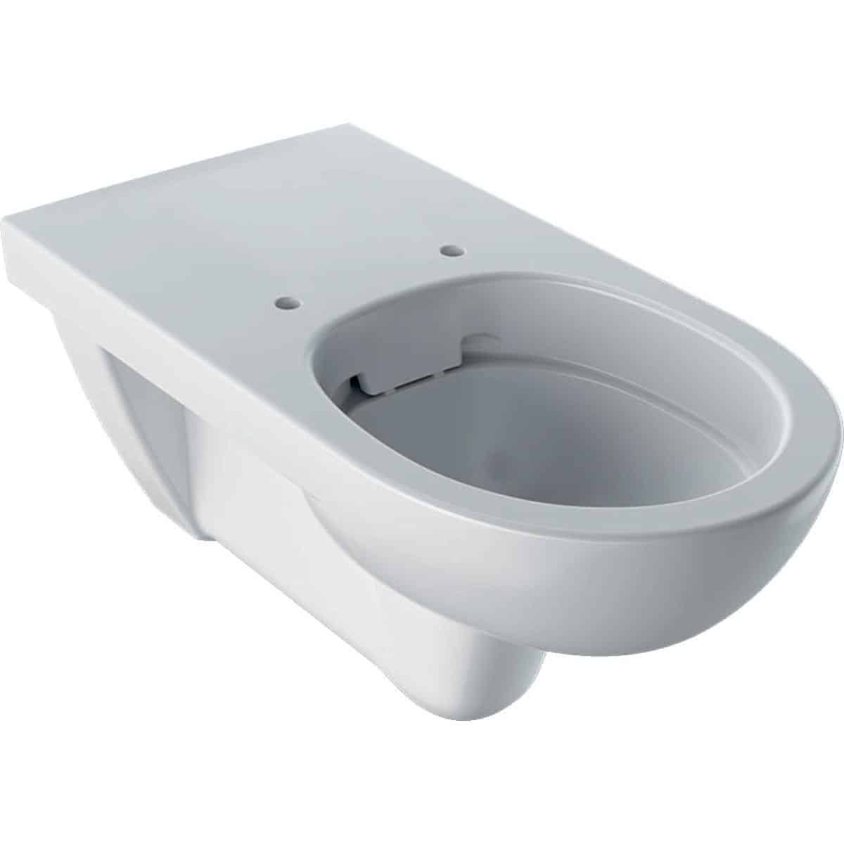 Geberit Renova Comfort væghængt toiletskål, hvid porcelæn KeraTect