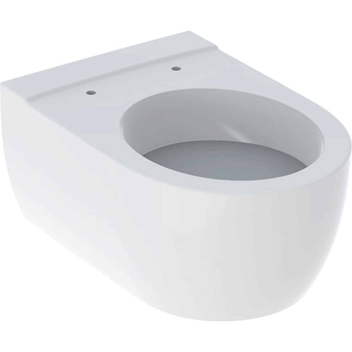 Geberit iCon vægmont. toiletskål m/skjulte beslag og skyllekant, hvid