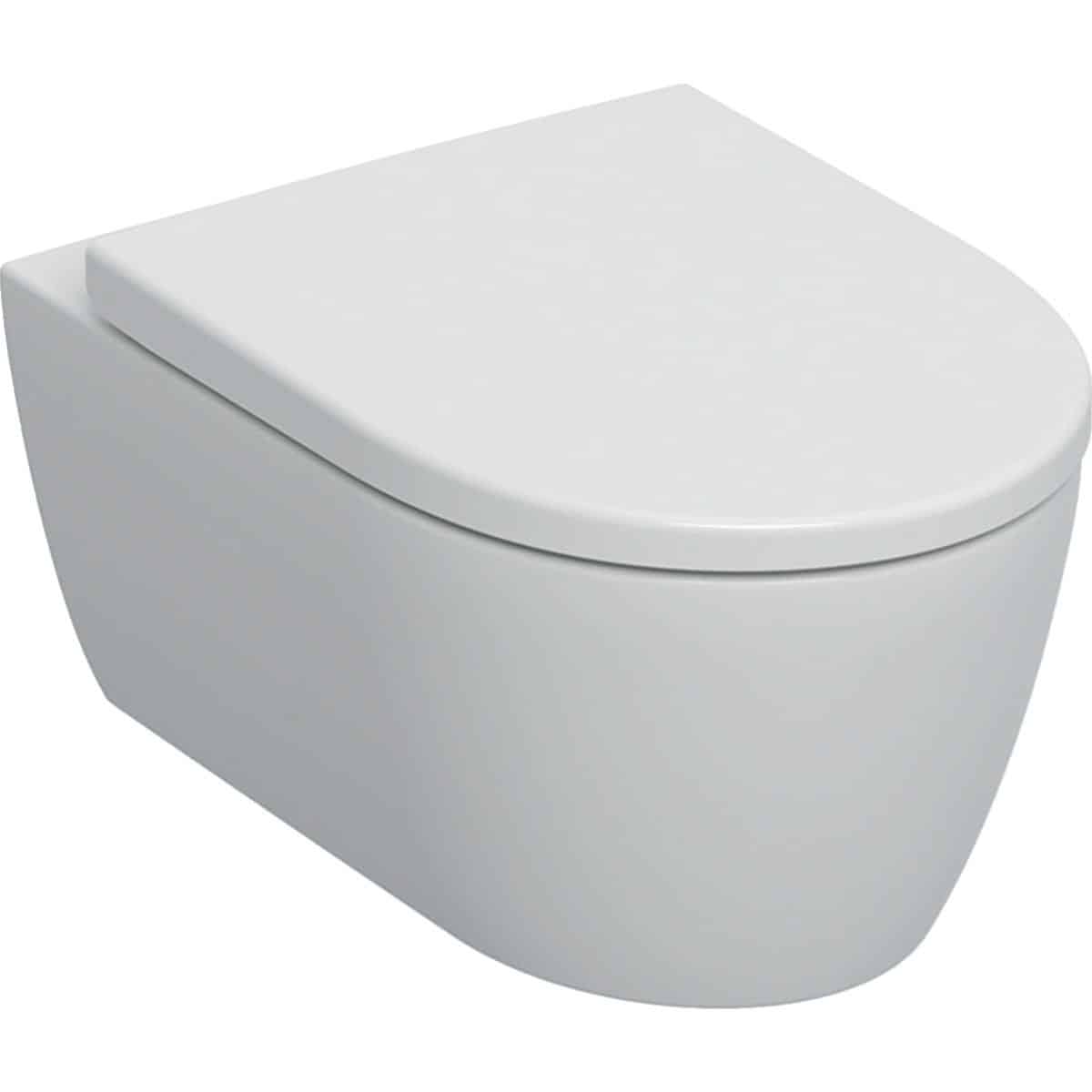 Geberit iCon væghængt toilet m/sæde, Rimfree, mat hvid