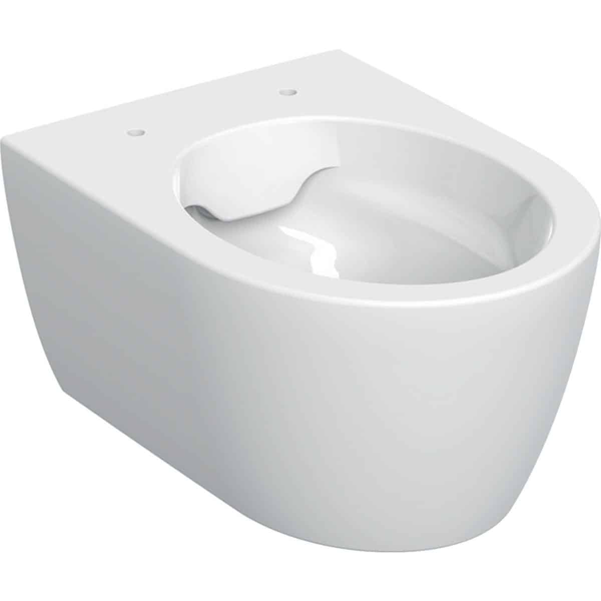 Geberit iCon væghængt toilet kompakt skjult montering Rimfree: T=49 cm hvid