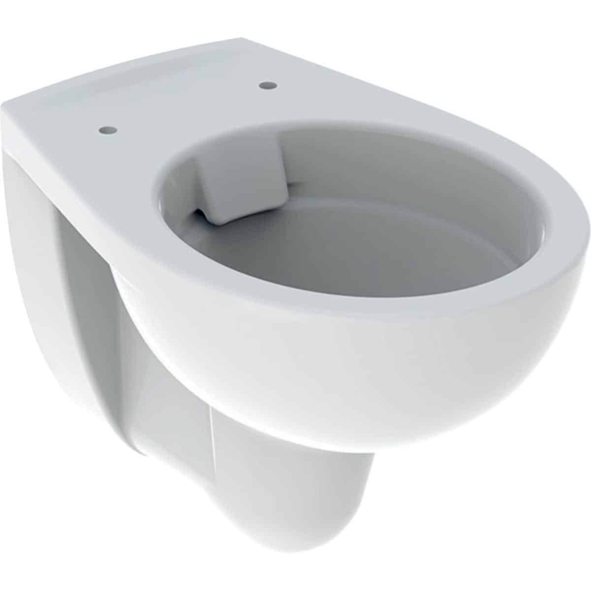 Geberit Bastia vægmonteret toiletskål , Rimfree, hvid