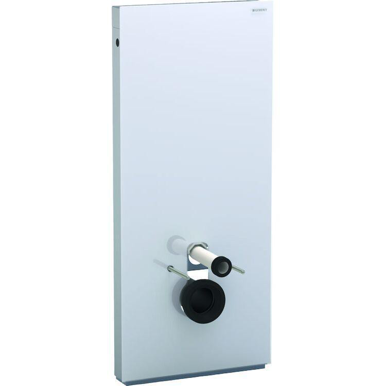 Geberit Monolith cisternemodul vægh. toilet, 114 cm, glas hvid/alu - Billede 4