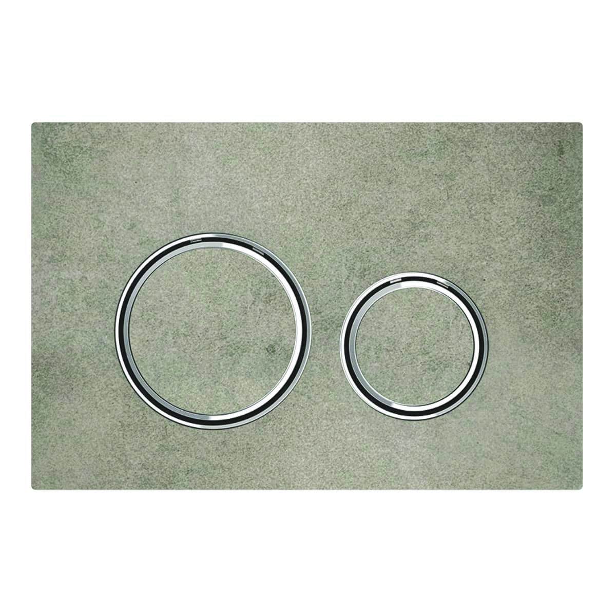 Geberit Sigma21 betjeningsplade, krom/beton