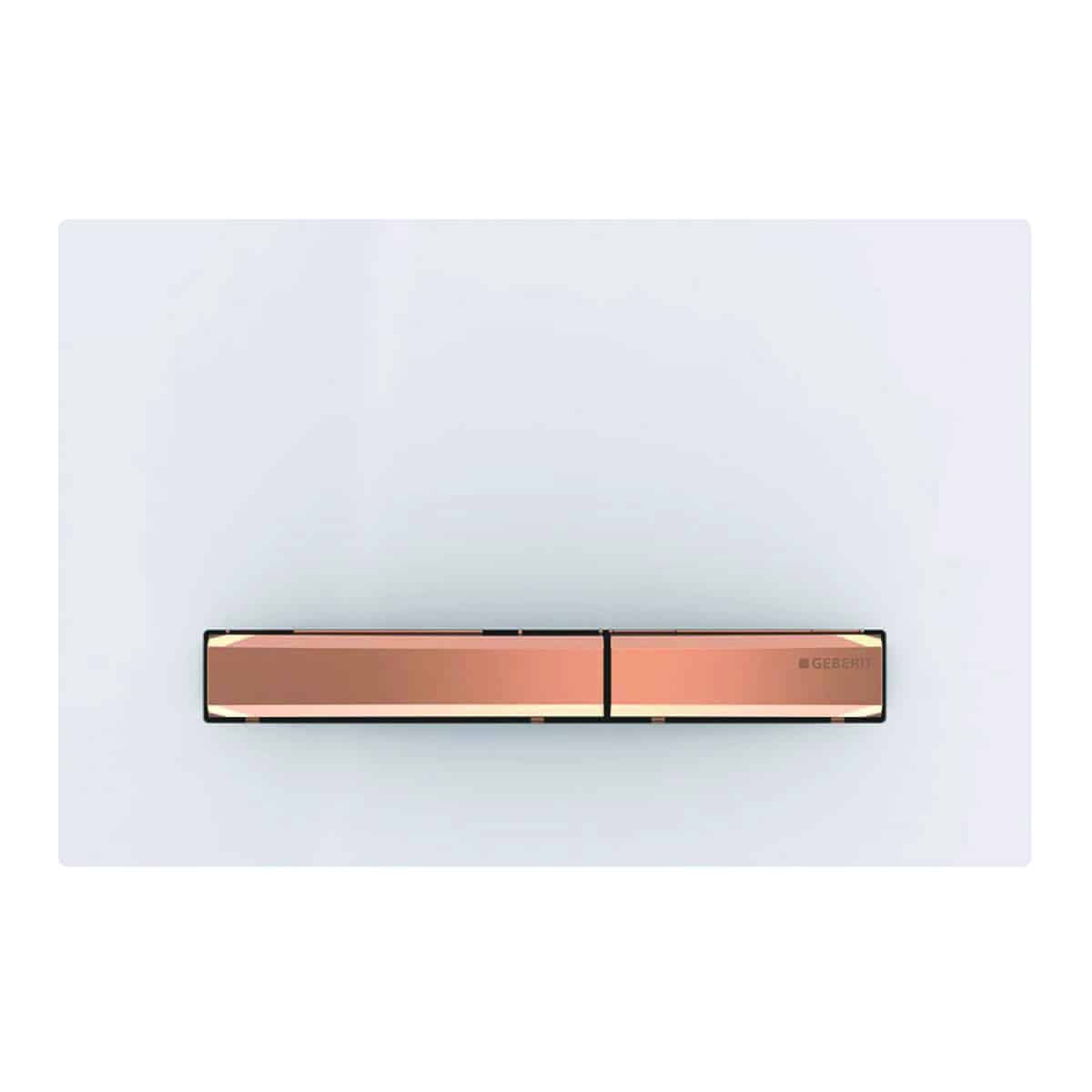 Geberit Sigma50 betjeningsplade, rødguld/hvid