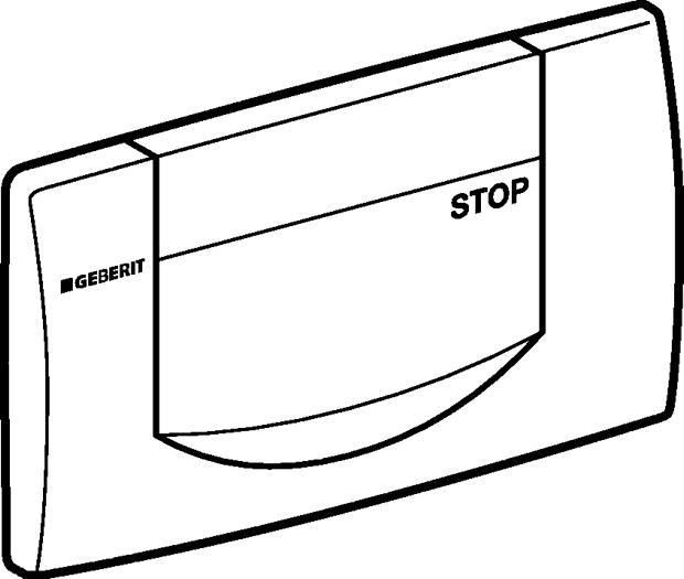 Geberit 200F betjeningsplade, matforkr - Geberit - Geberit 200F betjeningsplade, matforkr