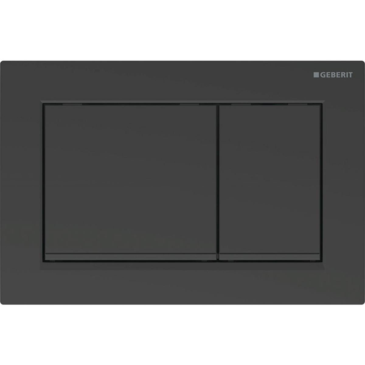Geberit Omega30 betjeningsplade duo, sort