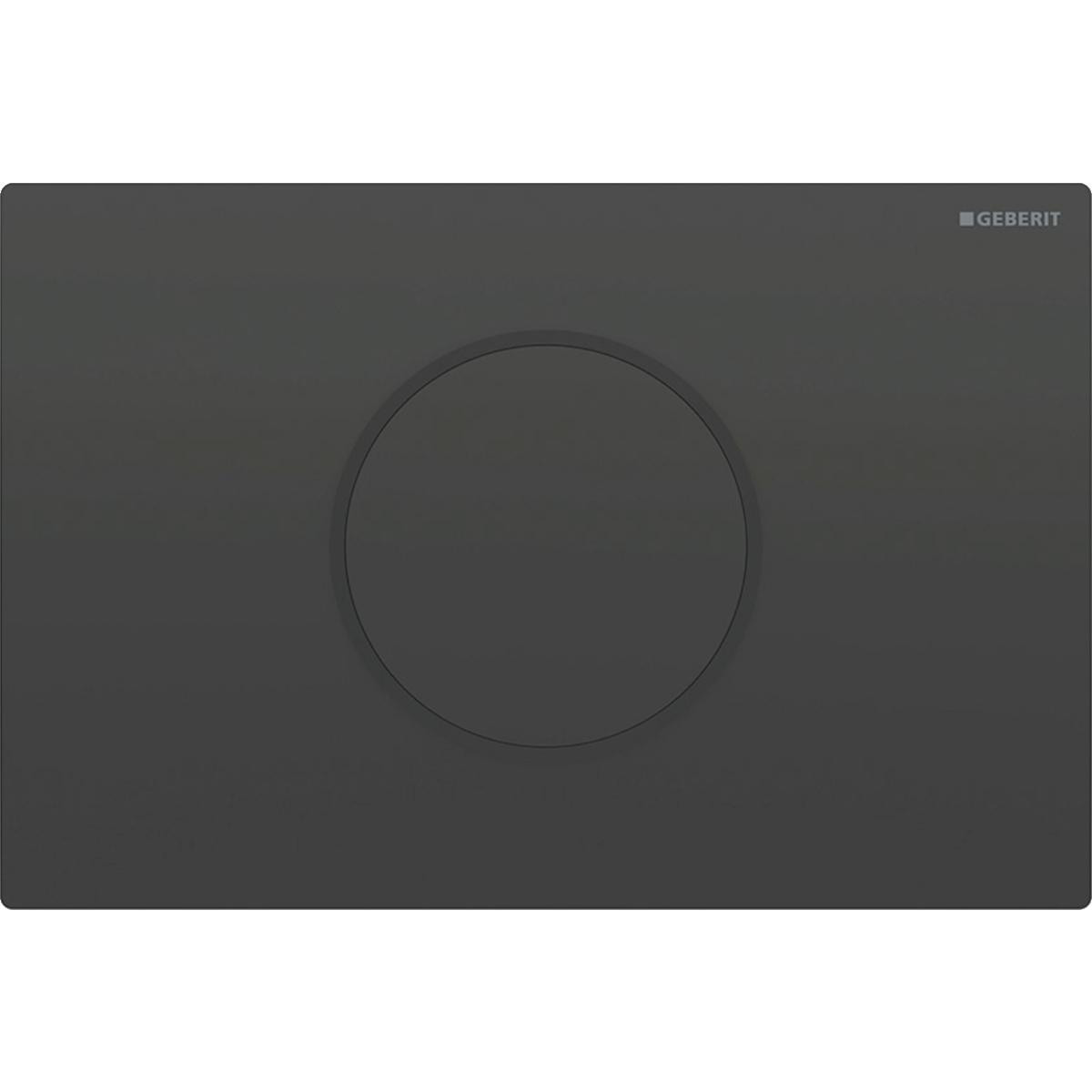 Geberit Sigma10 betjeningsplade duo, batteridrift, auto/berøringsfri/låsbar, mat sort